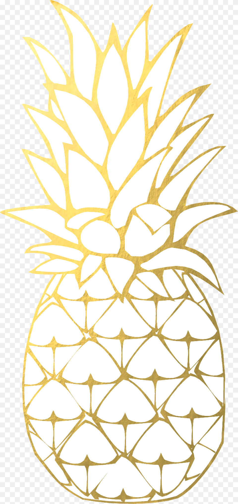 Gold Pineapple Transparent Background, Food, Fruit, Plant, Produce Png Image