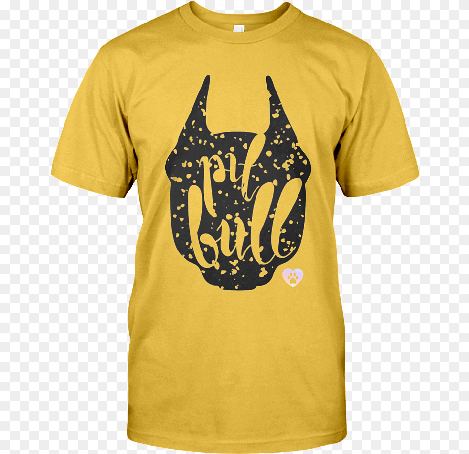 Gold Pitbull Silhouette Hype House T Shirt, Clothing, T-shirt Free Png