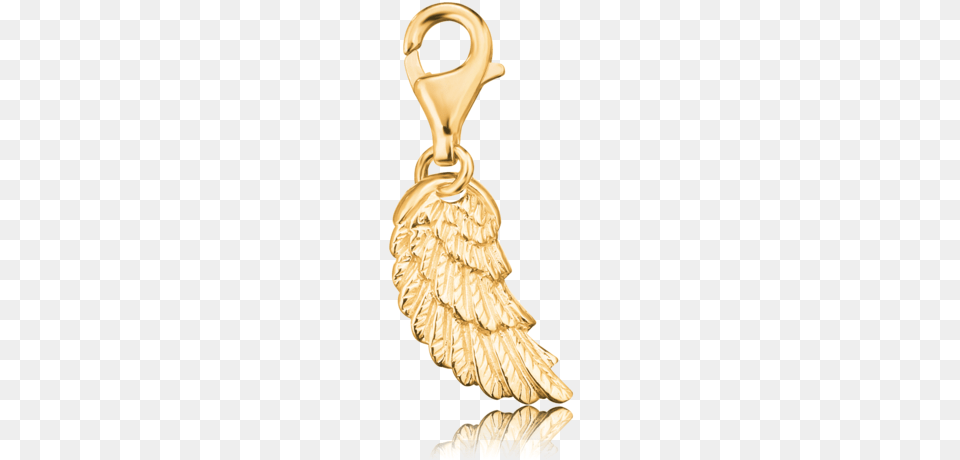Gold Plated Angel Wing Charm Engelsrufer Silver Angel Wing Charm, Electronics, Hardware, Wedding, Person Png Image