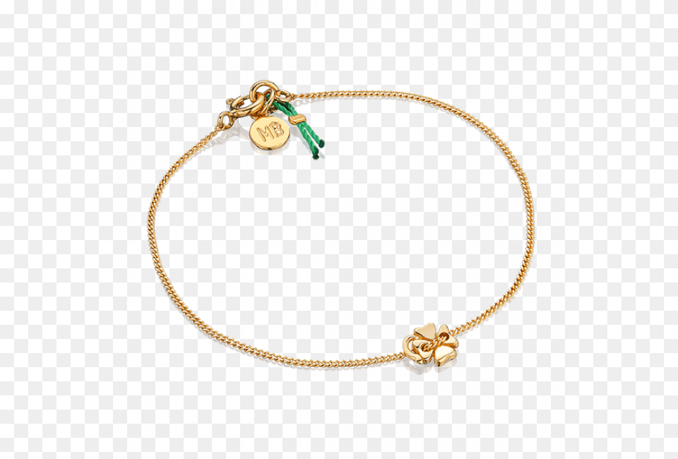 Gold Plated Bracelet With Lucky Clover Bracelet, Accessories, Jewelry, Necklace Free Png