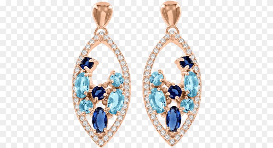 Gold Plated Earrings With Zirconia And Topaz Earrings, Accessories, Earring, Gemstone, Jewelry Png