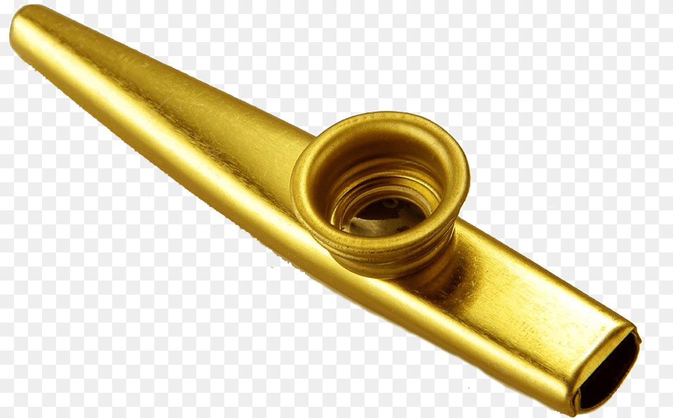 Gold Plated Kazoo Kazoo Transparent Background, Smoke Pipe Free Png Download