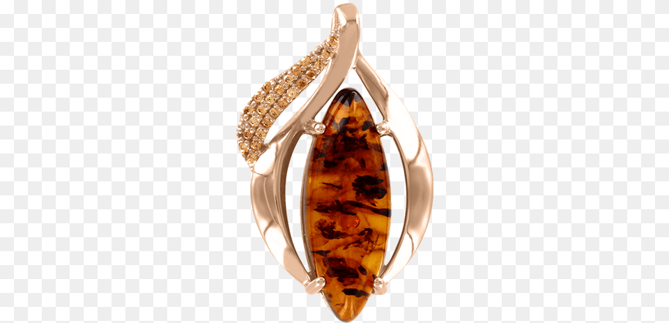 Gold Plated Silver Pendant With Amber Amber, Accessories, Earring, Gemstone, Jewelry Png