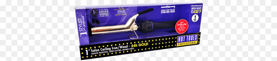 Gold Plated Surface Provides Even Heat Distribution Hot Tools Professional 1181 Curling Iron With Multi Heat, Scoreboard, Weapon Free Png