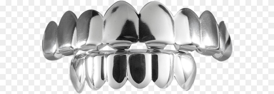 Gold Platedsilver Hq Cz Fang Grillz Transparent Gold Teeth, Body Part, Cutlery, Person, Mouth Free Png