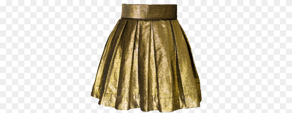 Gold Pleated Skirt Clarisky Clarisky Long Gold Skirt, Clothing, Miniskirt, Blouse Png