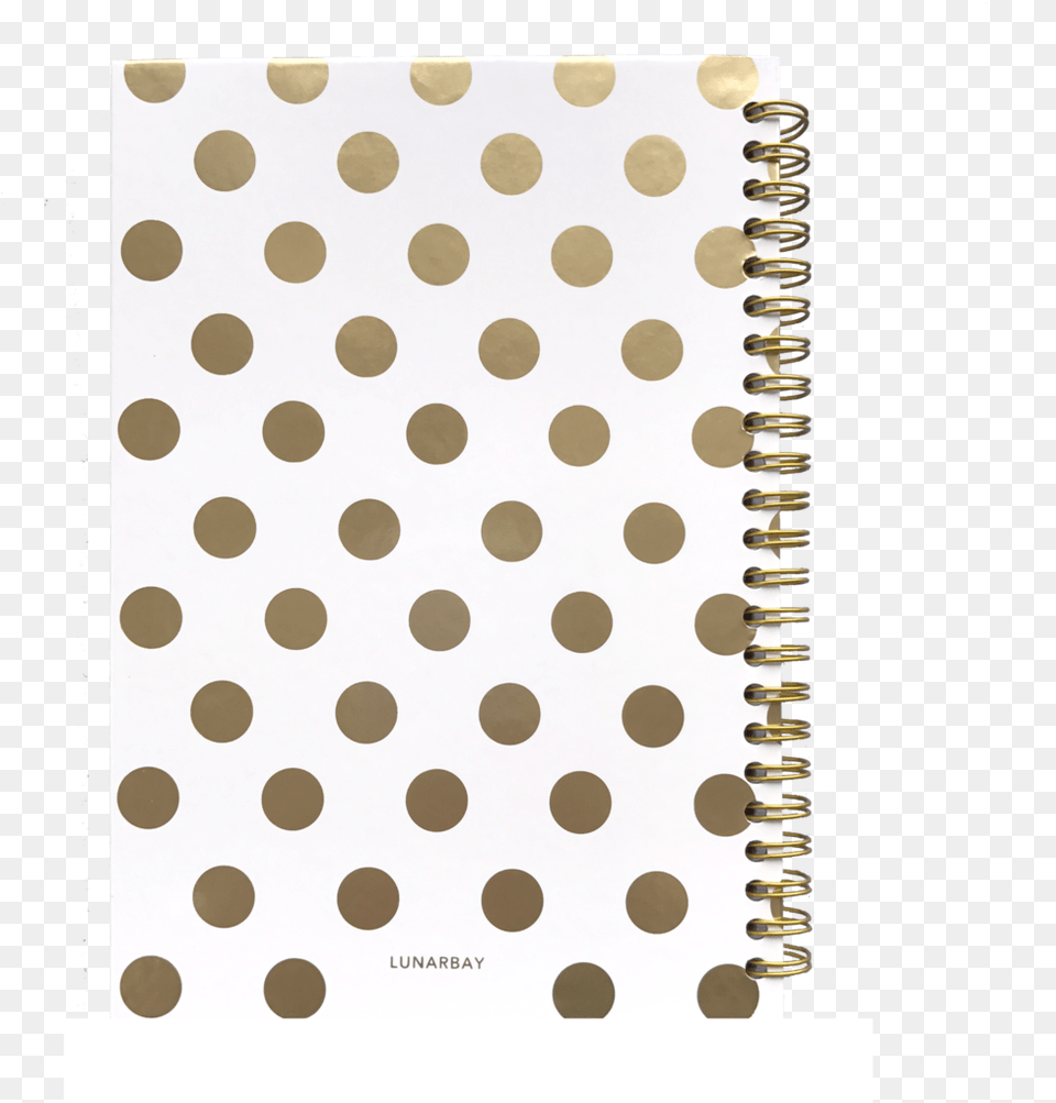 Gold Polka Dots Notebook, Pattern, Polka Dot Free Png