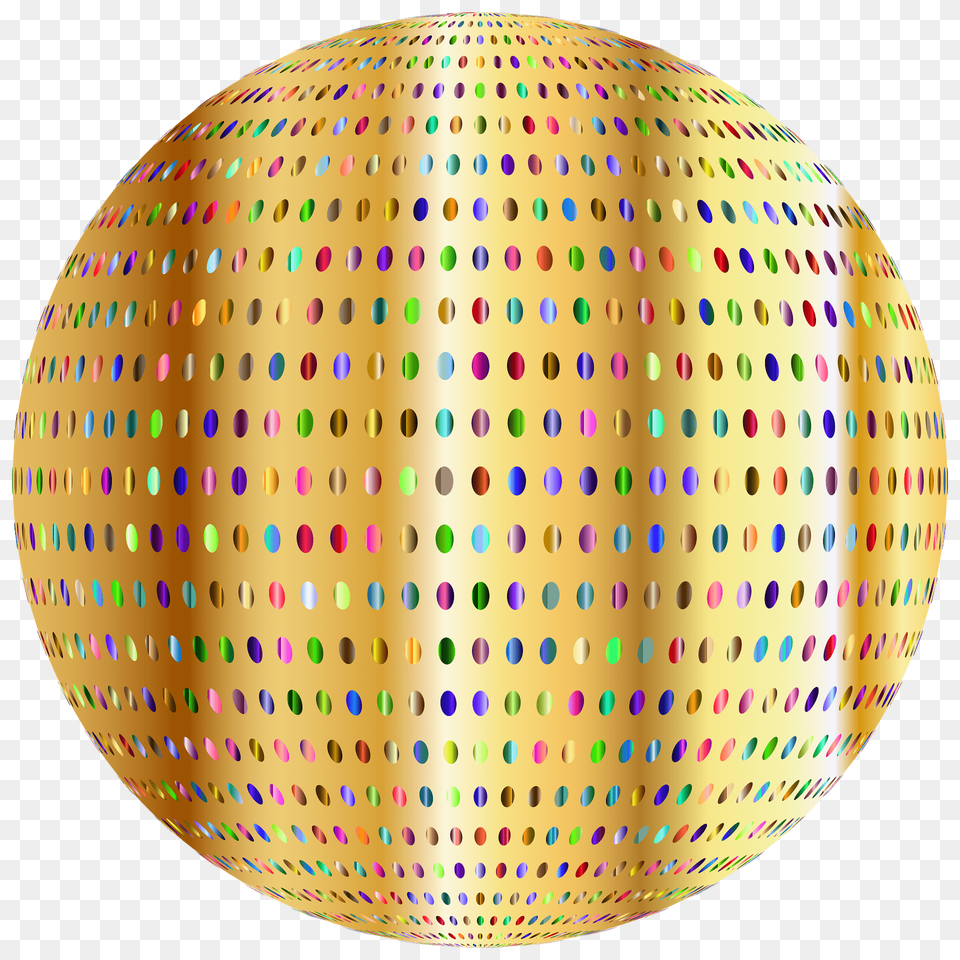 Gold Polka Dots Sphere Clipart Png Image
