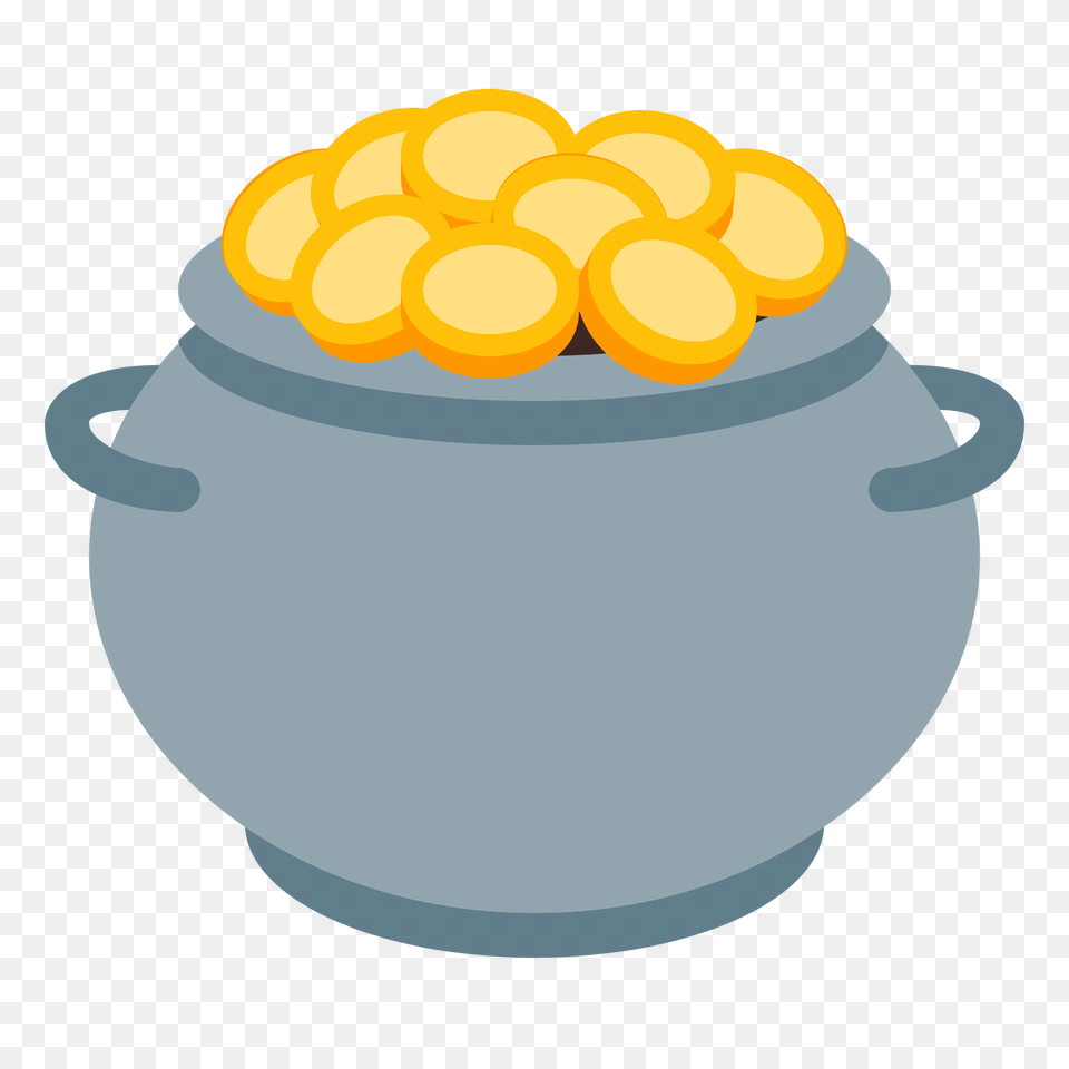Gold Pot, Jar, Bowl, Produce, Corn Free Png