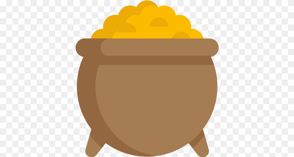 Gold Pot Icon 2 Repo Free Icons Pot Of Gold Vector, Food, Grain, Produce, Nut Png Image