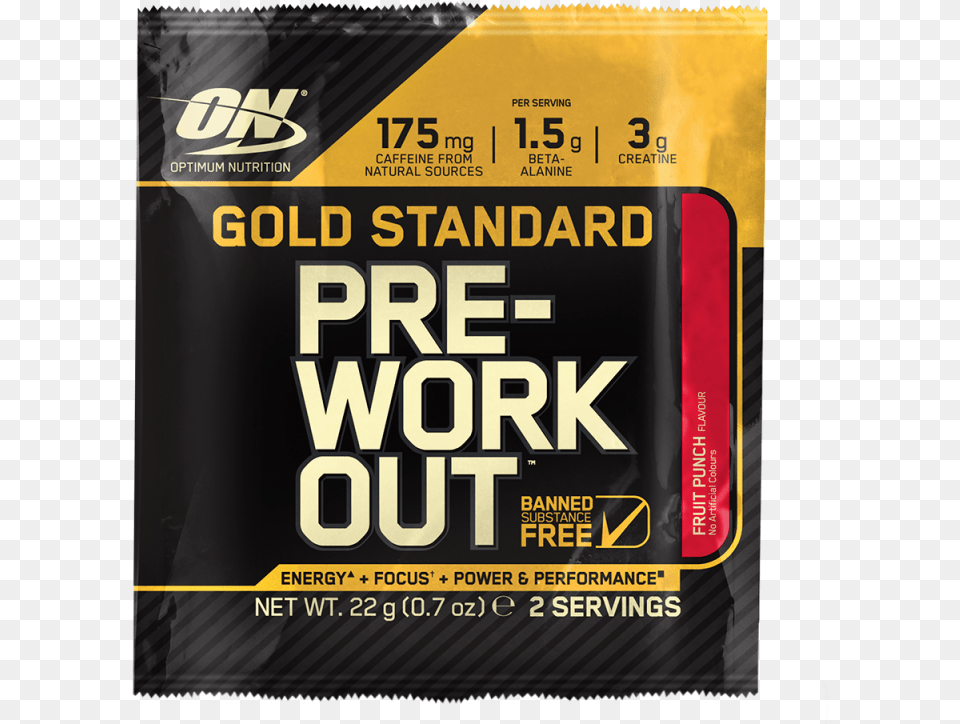 Gold Pre Sample Gold Standard Pre Workout 2 Serving, Book, Publication Free Png Download