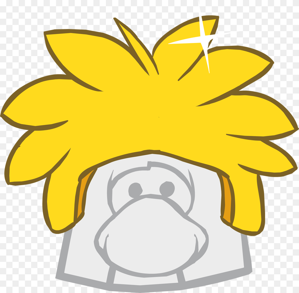 Gold Puffle Cap Icon Up Sweep Club Penguin, Daisy, Flower, Plant, Sunflower Free Transparent Png