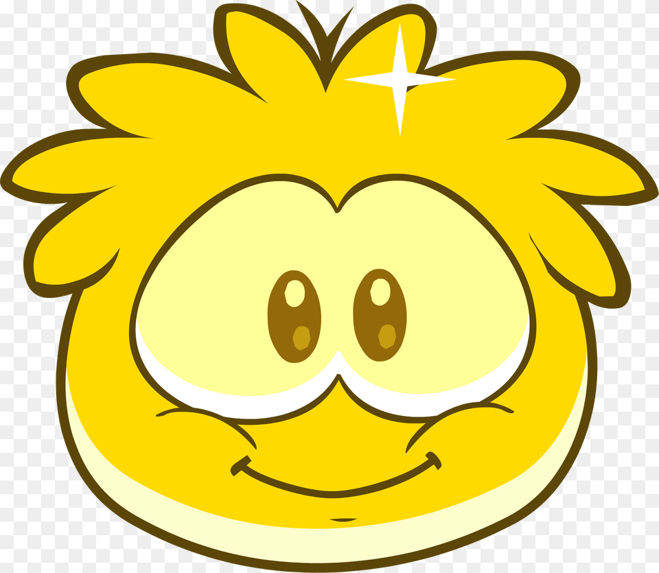 Gold Puffle In Game Walk Club Penguin Gold Puffle, Food, Fruit, Plant, Produce Free Transparent Png