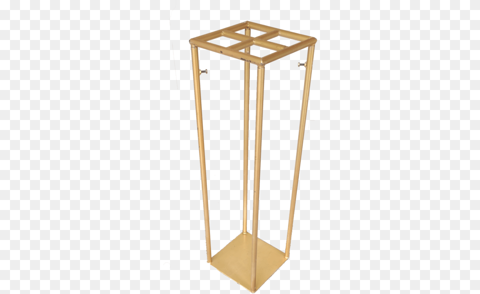 Gold Rectangle Metal Stand U2013 Marble U0026 Co Solid, Furniture, Lamp Free Png