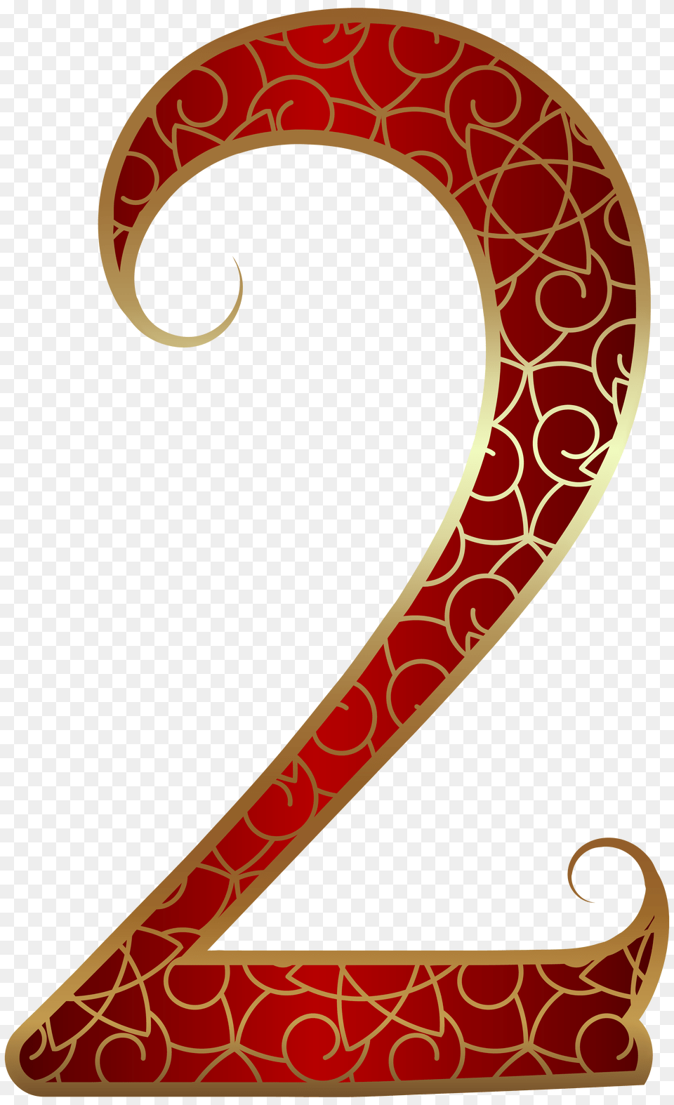 Gold Red Number Two Clip Art, Dynamite, Weapon, Text Free Transparent Png
