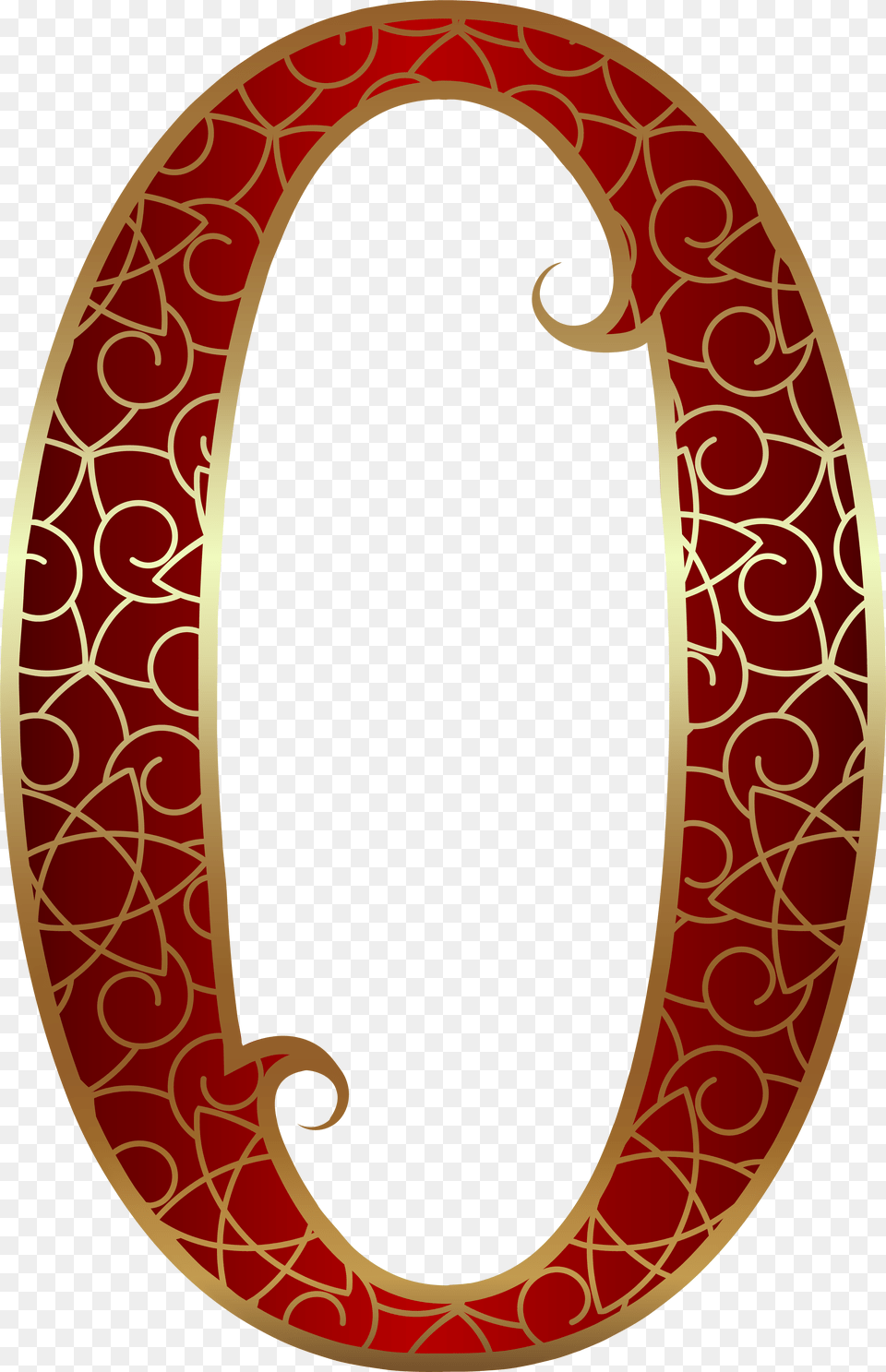 Gold Red Number Zero Clip Art Gold Numbers 6 Oval Free Transparent Png