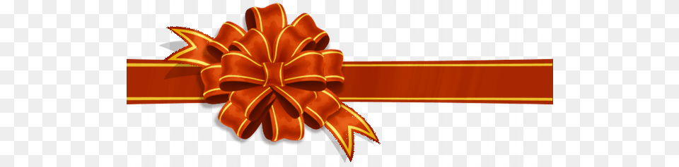 Gold Red Ribbon, Knot Free Png