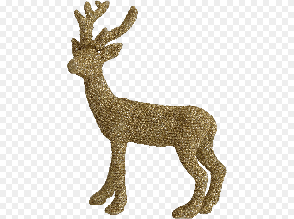 Gold Reindeer Background Reindeer Christmas Background, Animal, Deer, Mammal, Wildlife Free Transparent Png