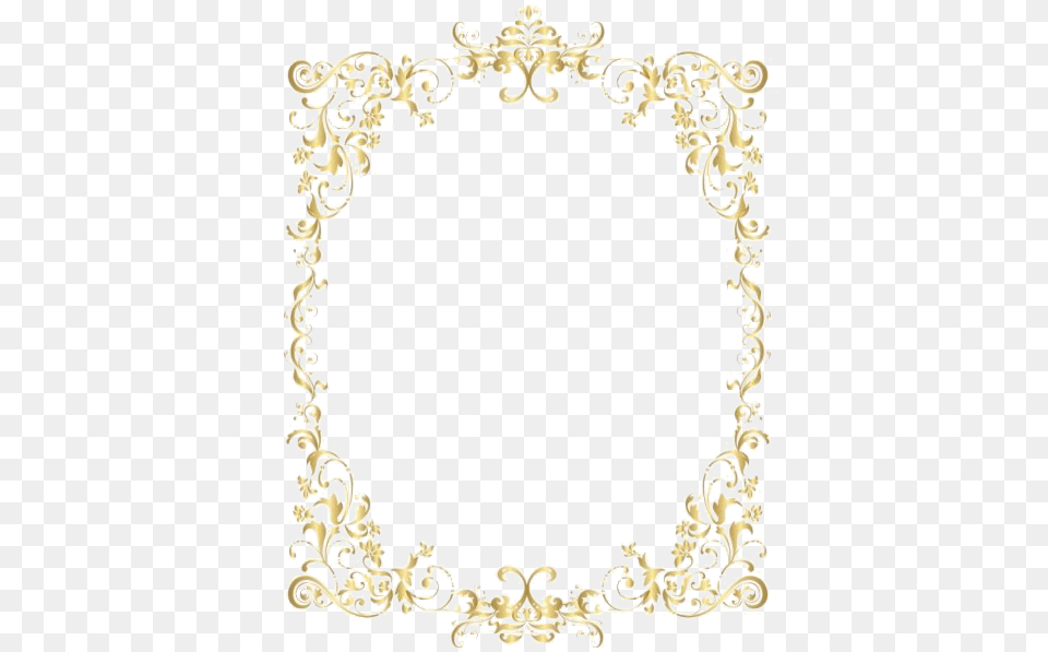 Gold Retro Decorative Frame Transparent Transparent Background Fancy Border, Home Decor, Rug, Art, Floral Design Free Png Download