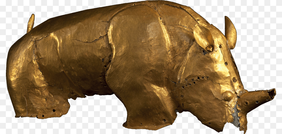Gold Rhino Golden Rhinoceros Of Mapungubwe, Bronze, Animal, Mammal, Pig Png
