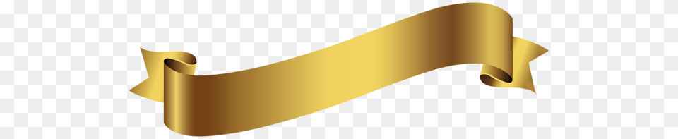 Gold Ribbon Banner, Text, Document, Scroll Free Transparent Png