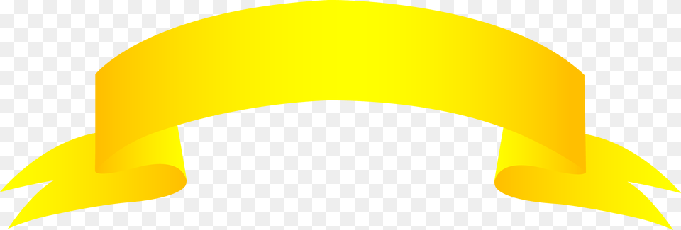 Gold Ribbon Banner Clip Art Yellow Gold Ribbon Cartoon, Clothing, Hardhat, Helmet Png Image