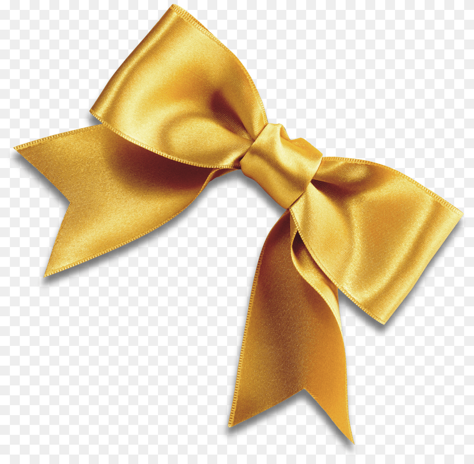 Gold Ribbon Bow Transparent Gold Ribbon Vector, Accessories, Formal Wear, Tie, Bow Tie Free Png