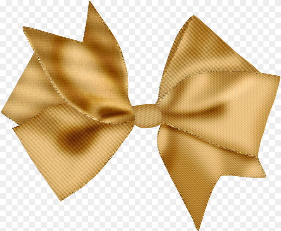 Gold Ribbon Brown Letter Lazo Navidad Dorado, Accessories, Formal Wear, Tie, Bow Tie Free Png