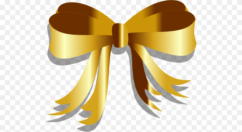Gold Ribbon Clip Art At Clker Ribbon Vector Gold, Accessories, Formal Wear, Tie, Bow Tie Free Png Download
