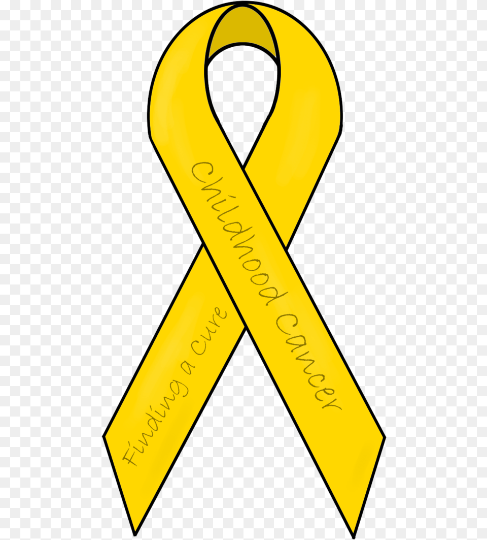 Gold Ribbon Clip Art Awareness Background Gold Cancer Ribbon, Symbol Free Transparent Png