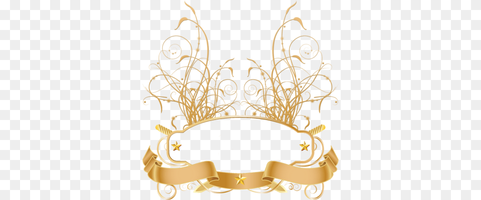 Gold Ribbon Clipart Gold Ribbon Banner Psd, Text, Art Free Transparent Png