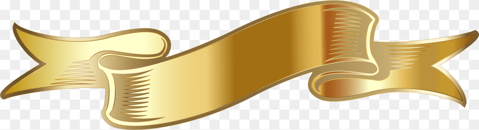 Gold Ribbon Download Gold Ribbon, Bronze, Text, Logo, Symbol Free Png