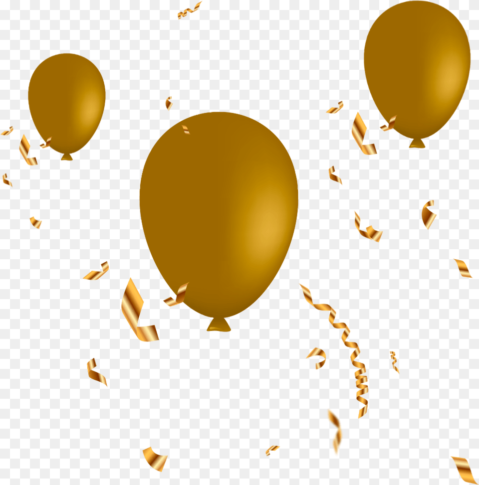 Gold Ribbon Ribbons Balloon Balloons Circle, Sphere Png Image