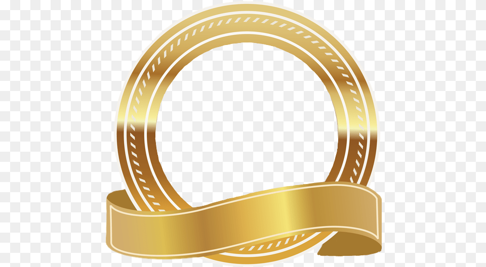 Gold Ribbon Transparent Sticker Decor Transparent Background Ribbon Award Clipart, Accessories, Belt Png
