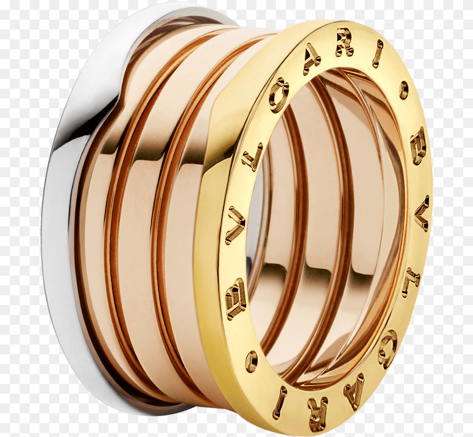 Gold Ring 595 Bulgari B Zero 1 White Yellow, Accessories, Jewelry, Ornament, Machine Free Png Download