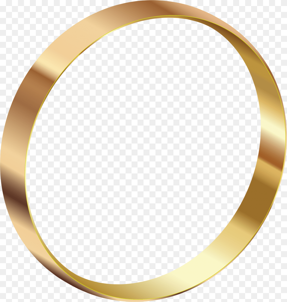 Gold Ring Bangle Clipart, Oval, Disk Free Png