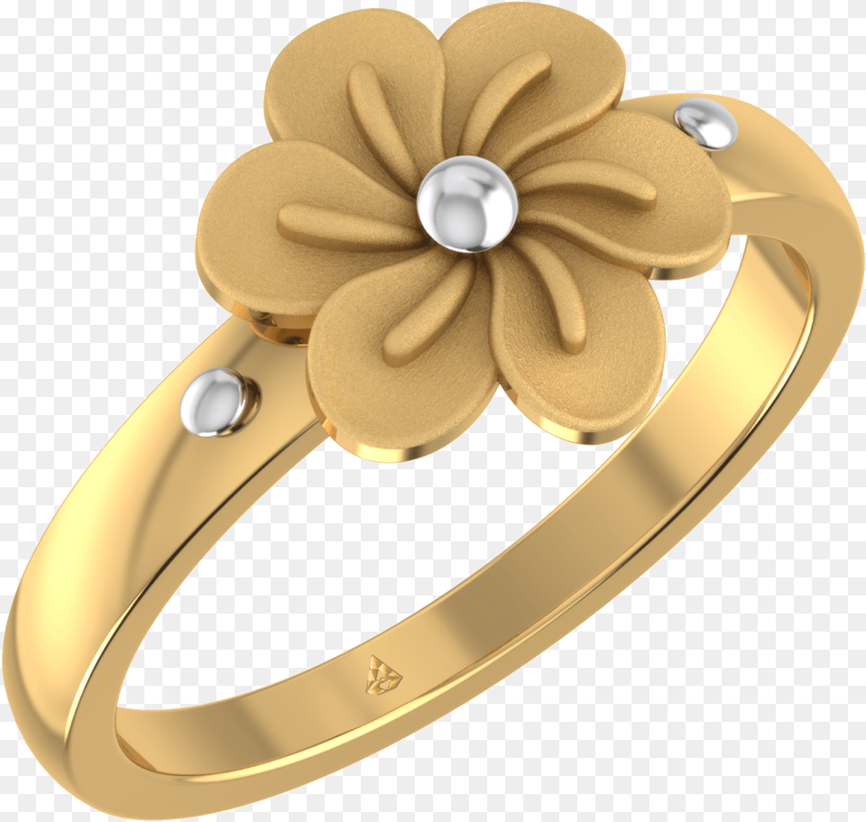 Gold Ring Flower Design, Accessories, Jewelry Free Png Download