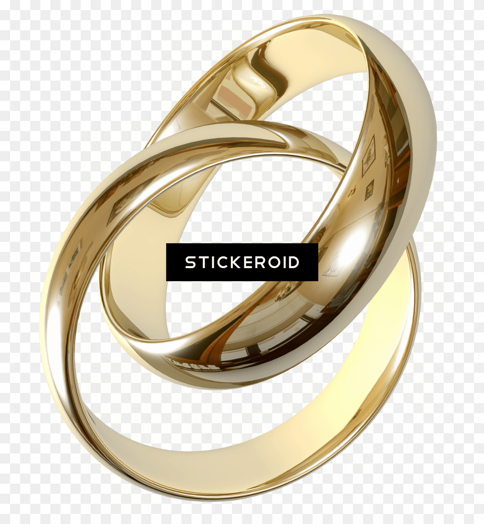 Gold Ring Jewelry Wedding Rings Intertwined Transparent Background, Accessories Free Png Download