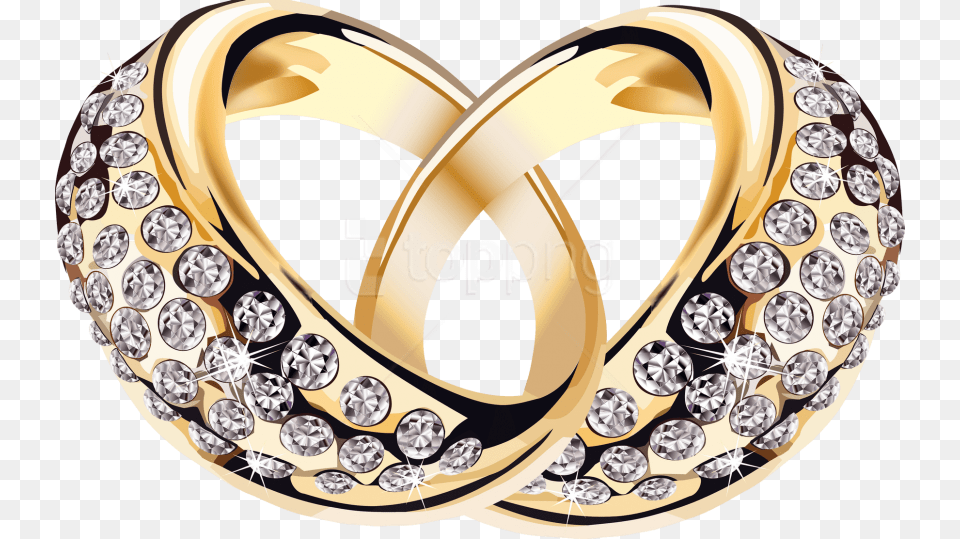 Gold Ring With Diamonds Clipart Engagement Ring Hd, Accessories, Diamond, Gemstone, Jewelry Free Png