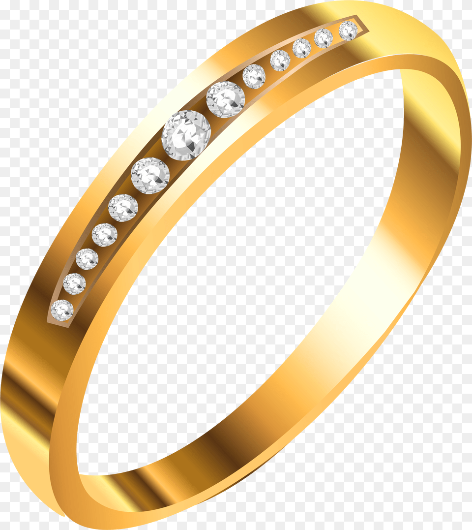 Gold Ring With Diamonds Clipart Golden Ring, Accessories, Jewelry, Diamond, Gemstone Free Png