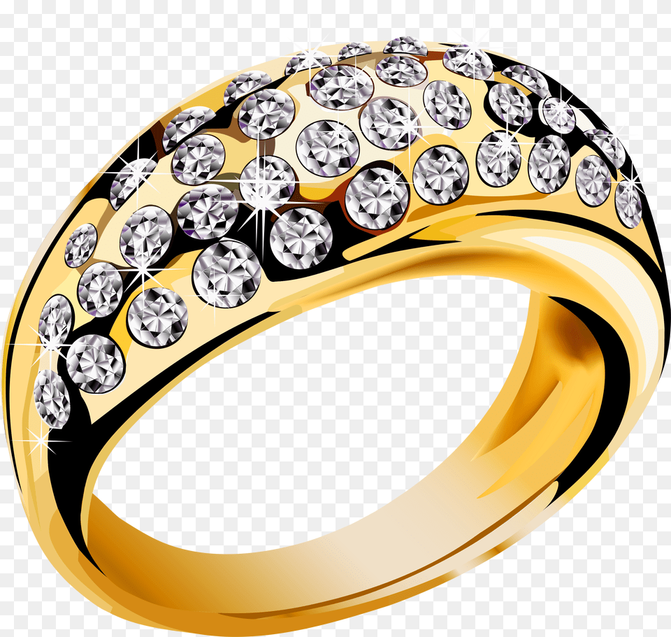 Gold Ring With Diamonds Image Gold Ring, Accessories, Diamond, Gemstone, Jewelry Free Transparent Png