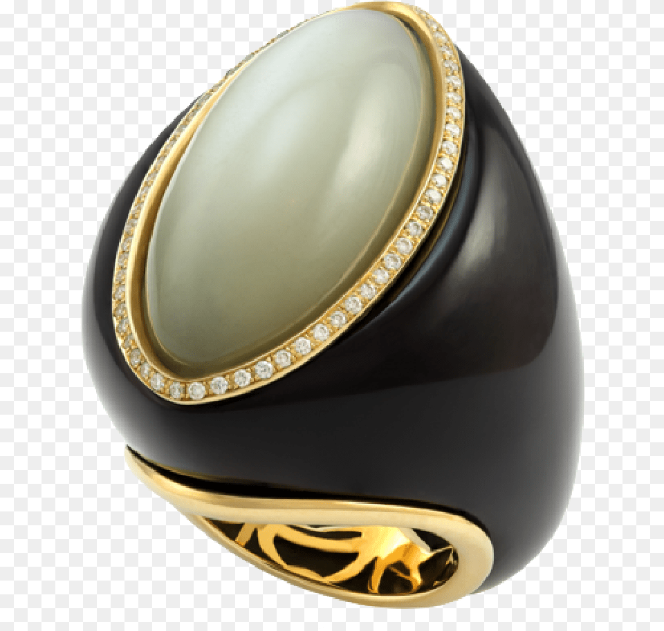 Gold Ring With Uphondo And Moonstone And Little Ring, Accessories, Jewelry, Gemstone Png Image