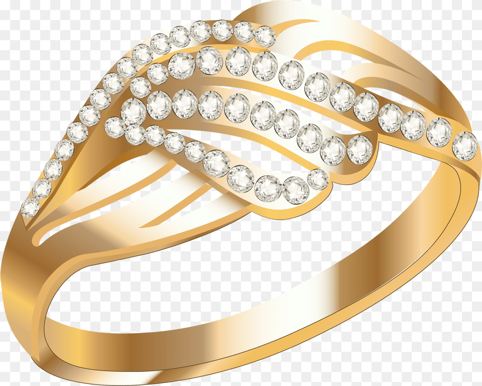 Gold Ring With White Diamond Gold Rings, Accessories, Jewelry, Gemstone Png