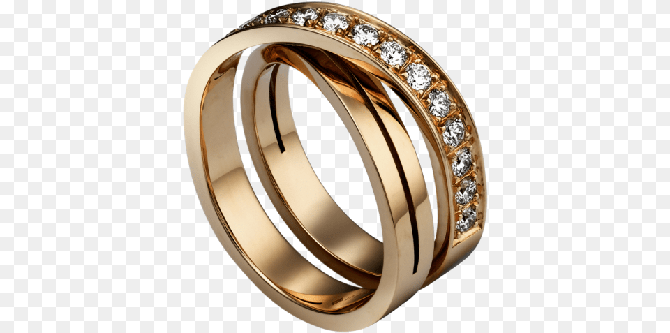 Gold Ring With White Diamonds Clipart Cartier Ring, Accessories, Jewelry, Diamond, Gemstone Png Image