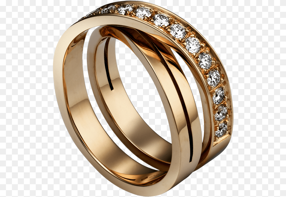 Gold Ring With White Diamonds Clipart Etincelle De Cartier Ring, Accessories, Jewelry, Diamond, Gemstone Free Png