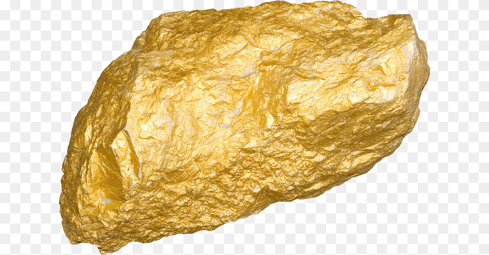 Gold Rock Psd Official Psds Gold Nugget White Background, Mineral, Bread, Food, Treasure Png