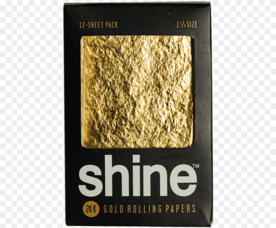 Gold Rolling Papers Shine Papers, Book, Publication, Powder Free Png Download
