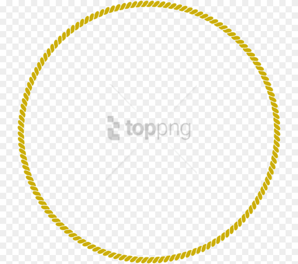 Gold Rope Circle, Accessories, Jewelry, Necklace Free Png Download
