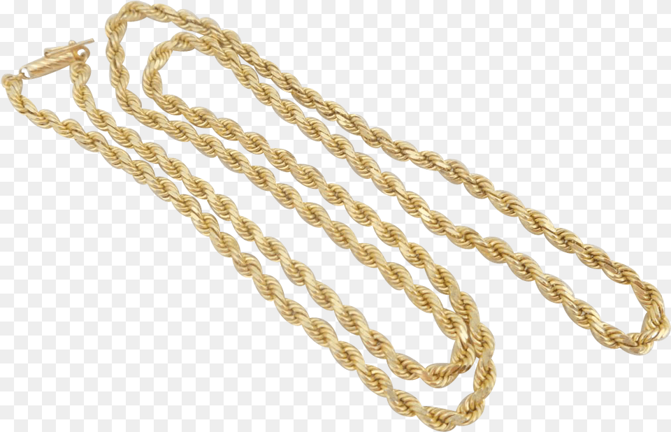 Gold Rope Gold Rope Chain Transparent Background, Accessories, Jewelry, Necklace Free Png Download