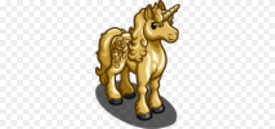 Gold Rose Unicorn Farmville Wiki Fandom Mythical Creature, Chess, Game, Animal, Mammal Png Image